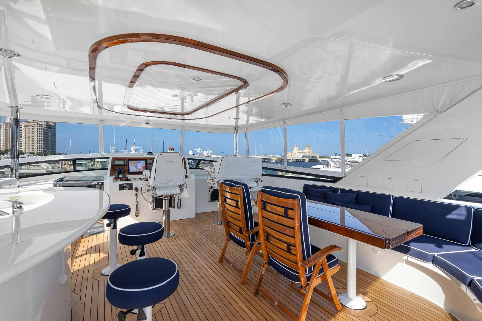 inside of a ship aboard SUPERSTAR Yacht for Charter