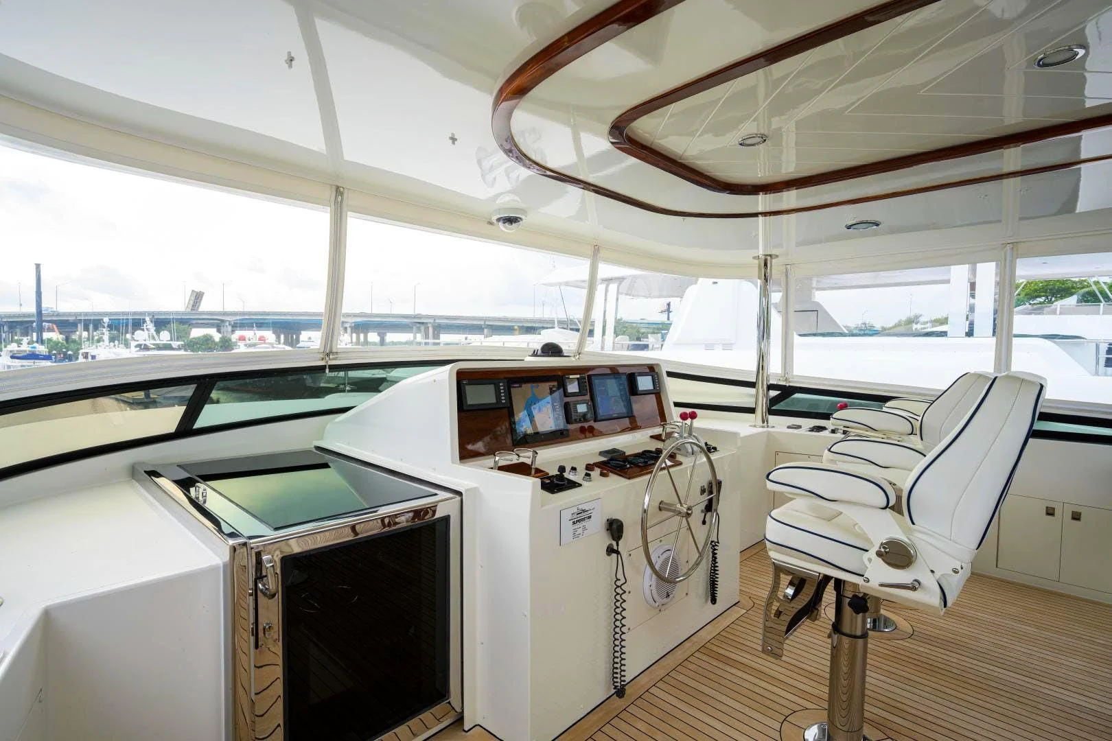 inside of a boat aboard SUPERSTAR Yacht for Charter