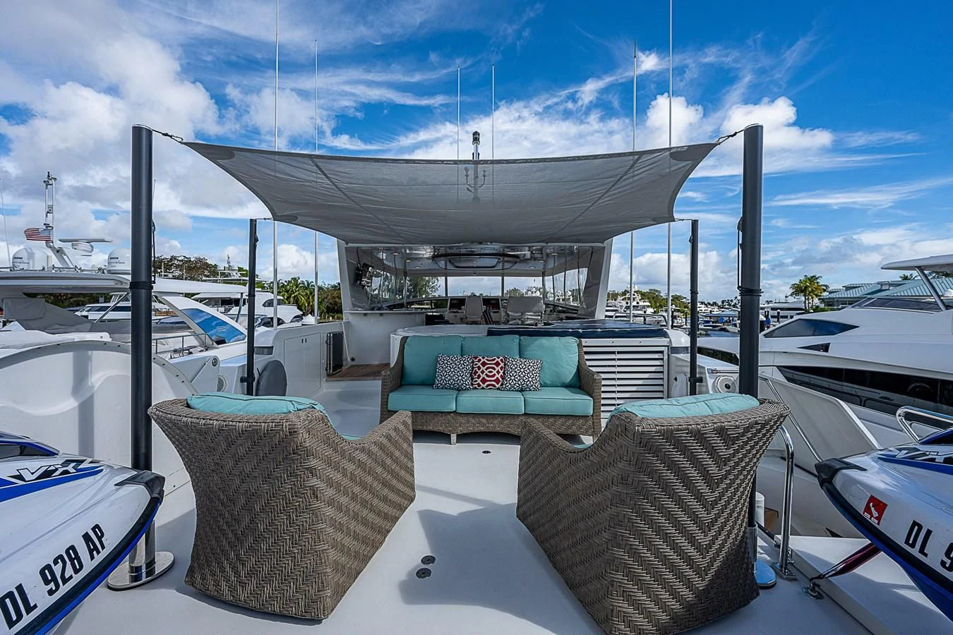 a boat on the water aboard SUPERSTAR Yacht for Charter