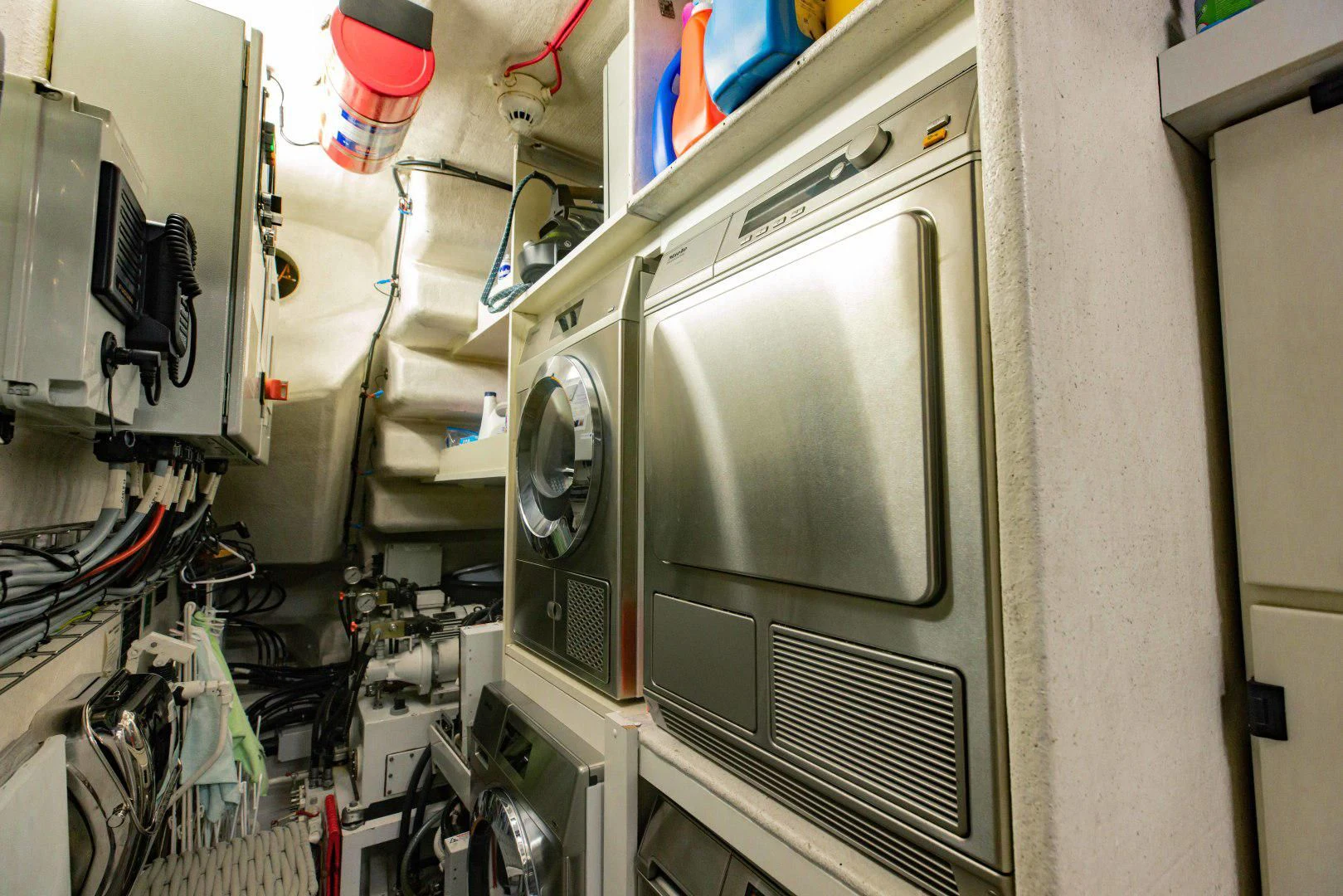 a large machine with a large screen aboard TAYRONA Yacht for Sale