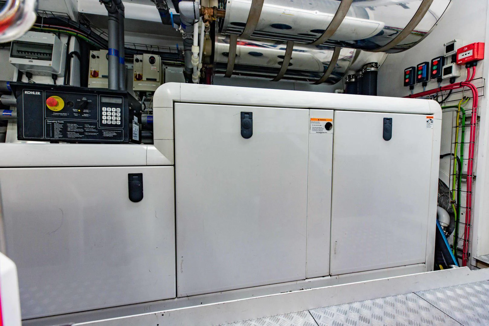 a machine with a panel aboard TAYRONA Yacht for Sale