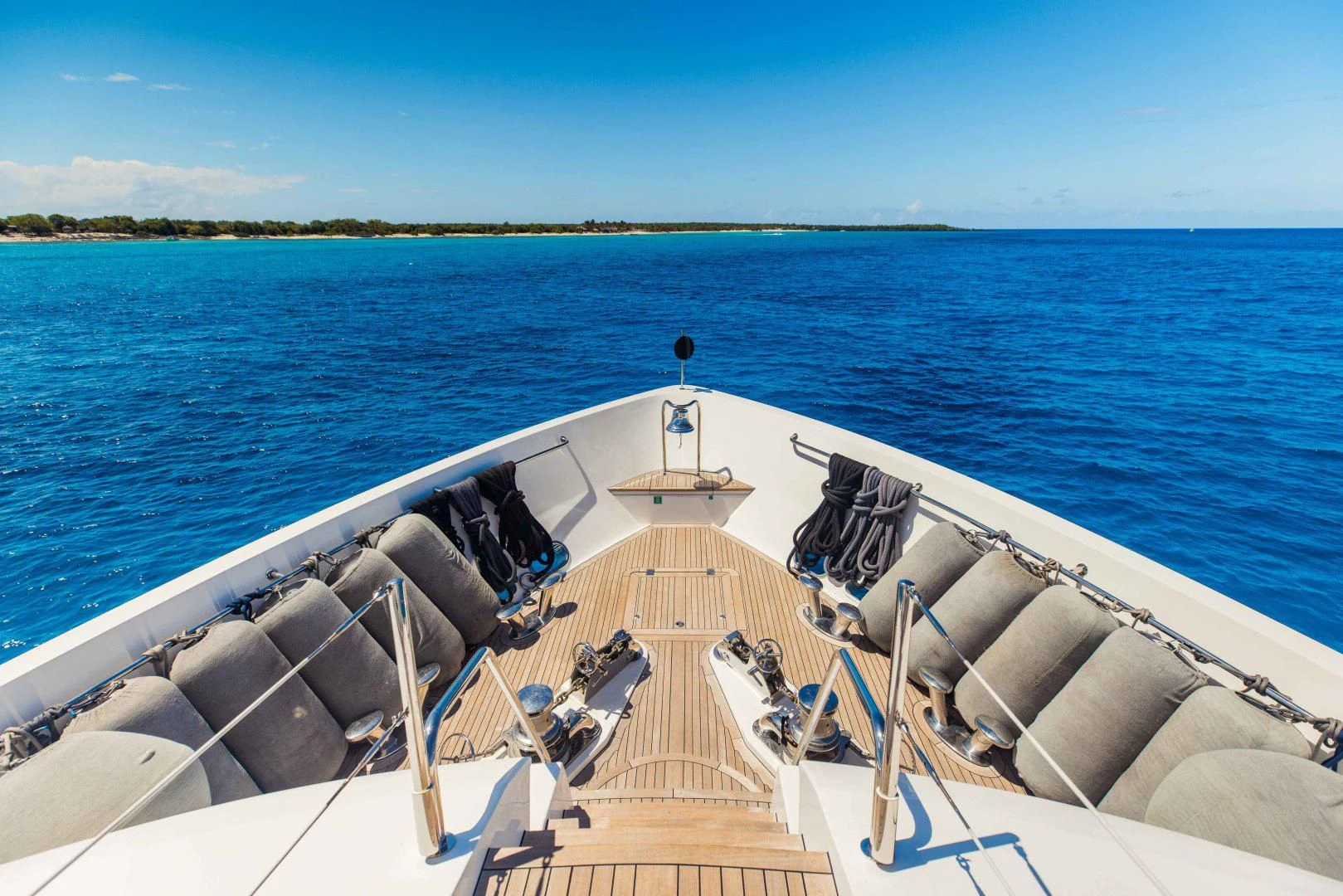 a boat on the water aboard TAYRONA Yacht for Sale