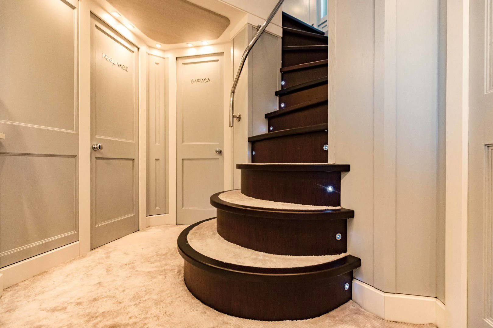 a black tire on a black tire aboard TAYRONA Yacht for Sale