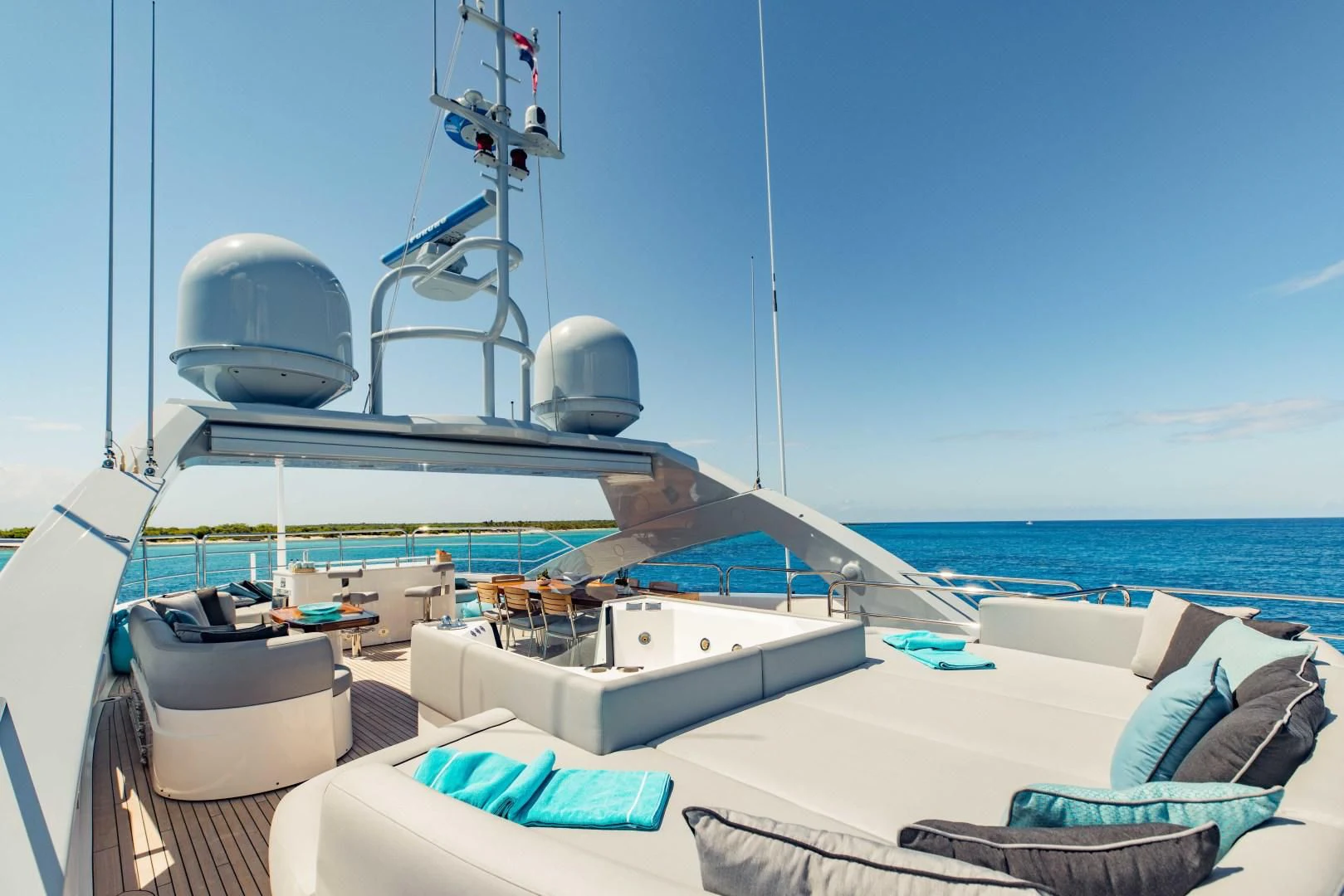 a boat on the water aboard TAYRONA Yacht for Sale