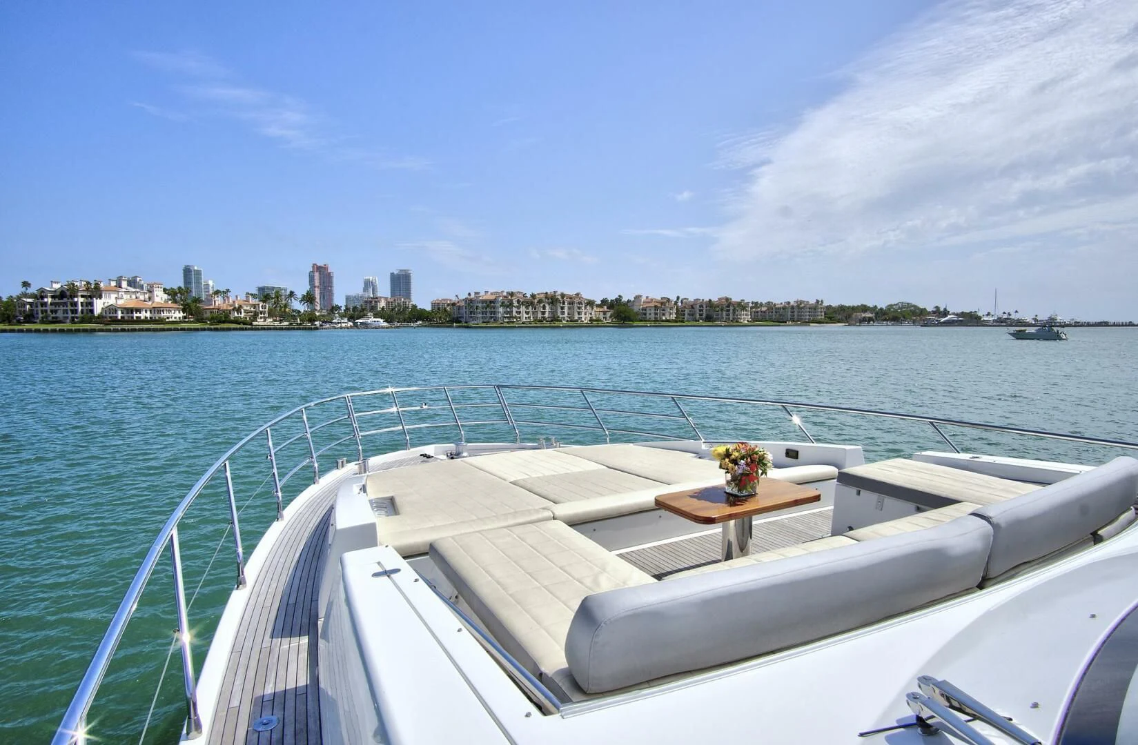 a boat on the water aboard GRATITUDE Yacht for Sale