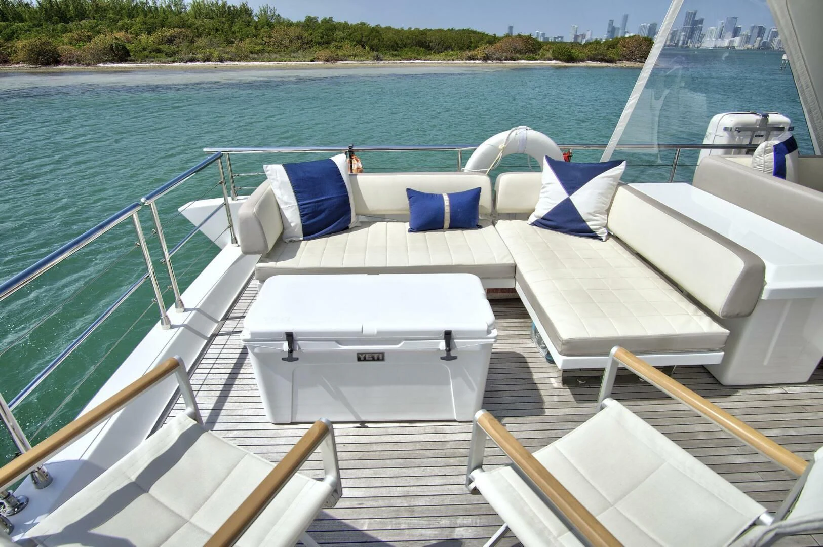 a boat on the water aboard GRATITUDE Yacht for Sale