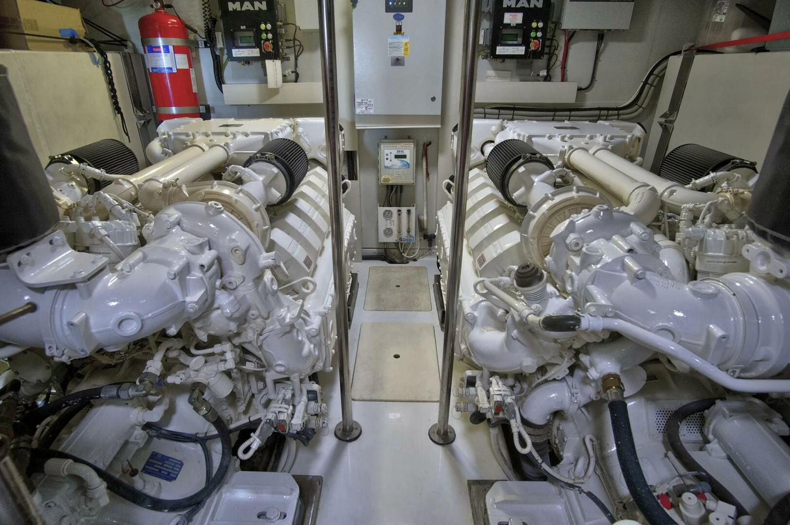 a close-up of a machine aboard GRATITUDE Yacht for Sale