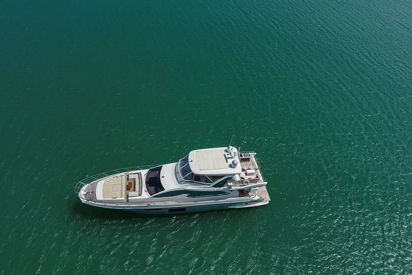 a boat in the water aboard GRATITUDE Yacht for Sale