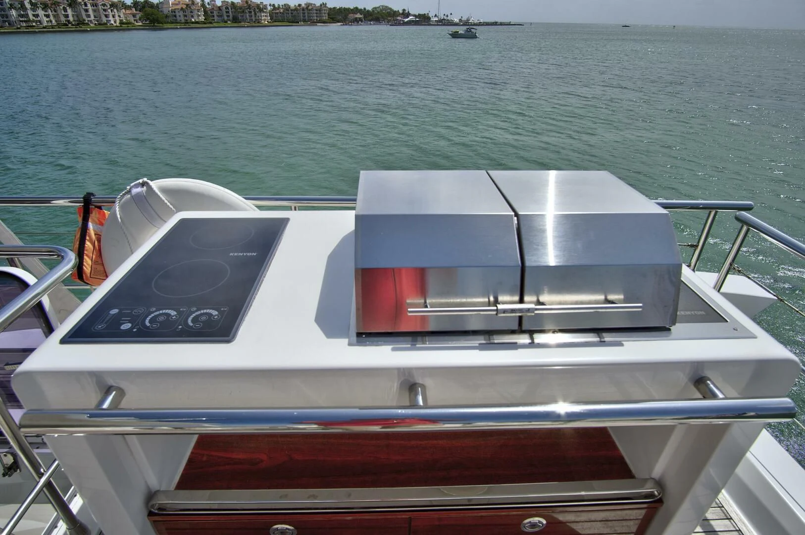 a boat on the water aboard GRATITUDE Yacht for Sale