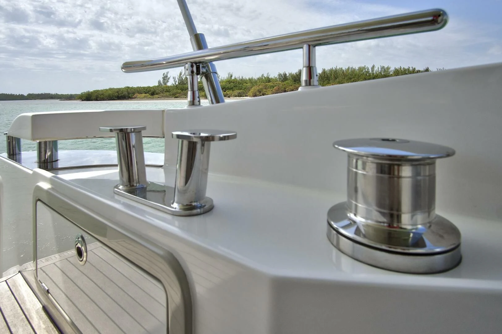 a close-up of a sink aboard GRATITUDE Yacht for Sale