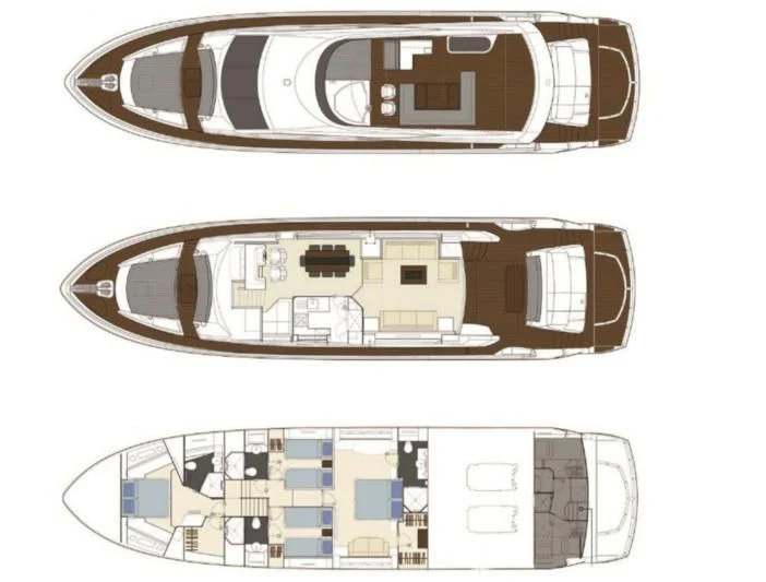 engineering drawing aboard SPIRIT OF THE SEA Yacht for Sale