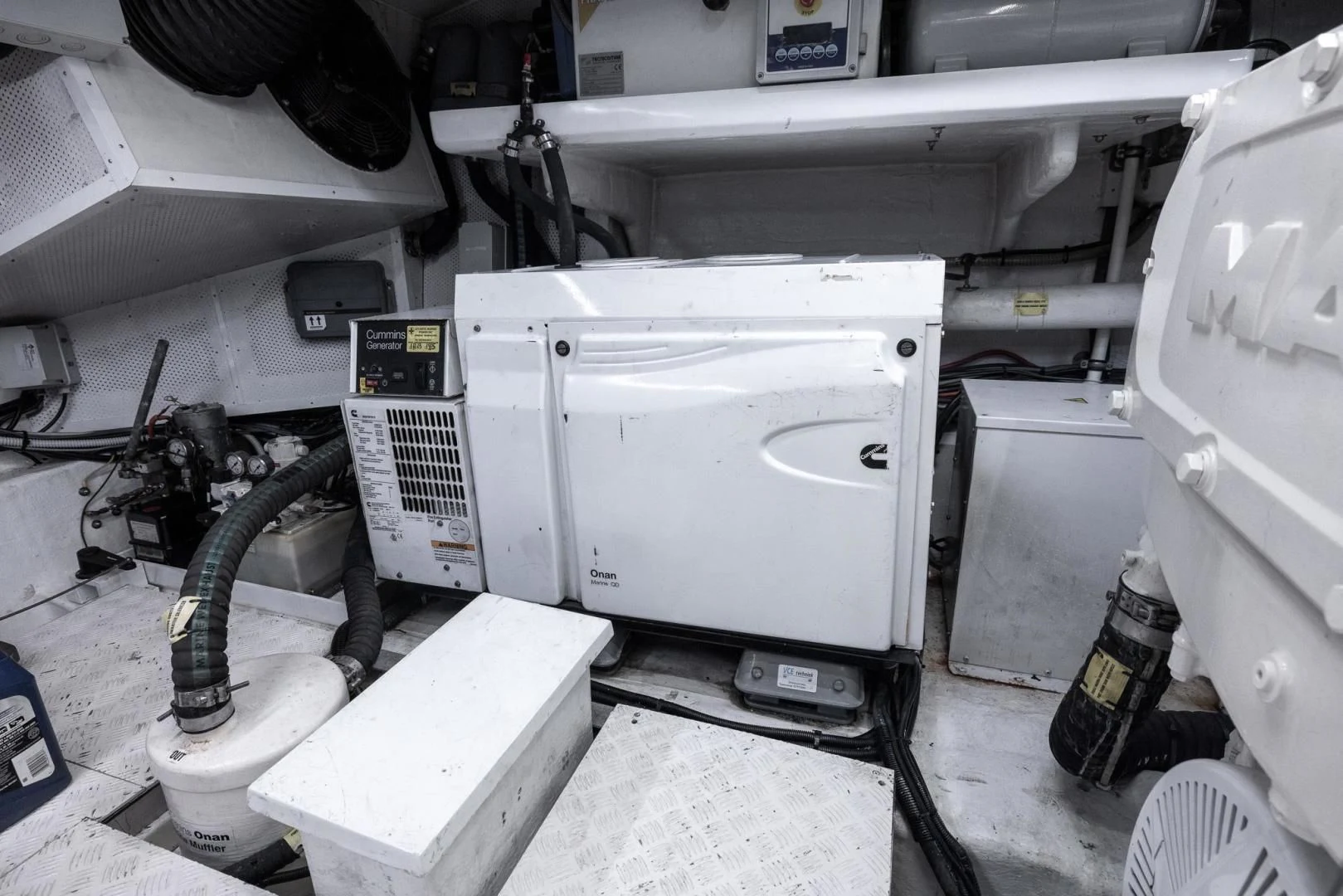 a room with machinery aboard ADONIS Yacht for Sale