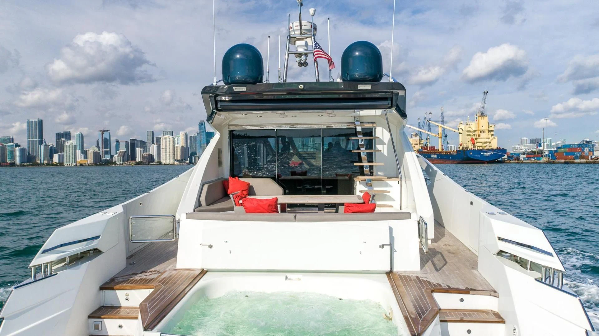 a boat on the water aboard ADONIS Yacht for Sale