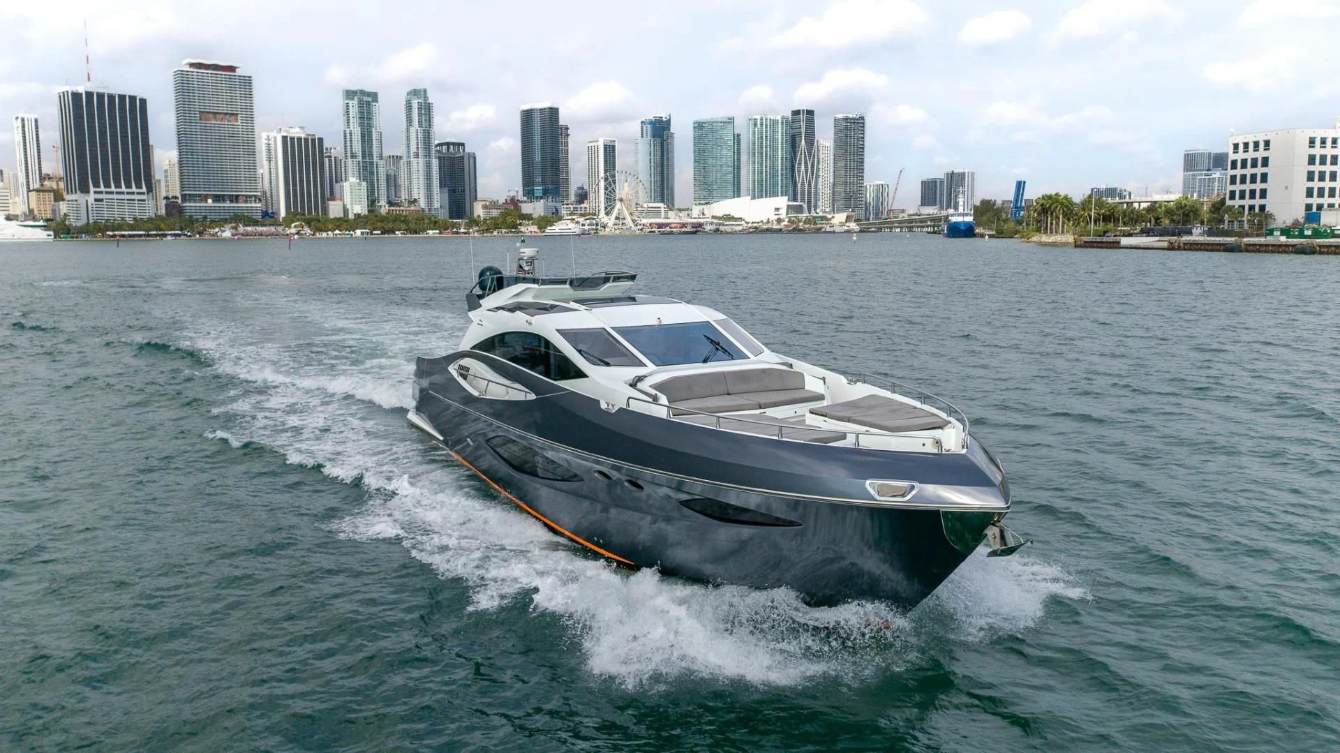 a boat on the water aboard ADONIS Yacht for Sale