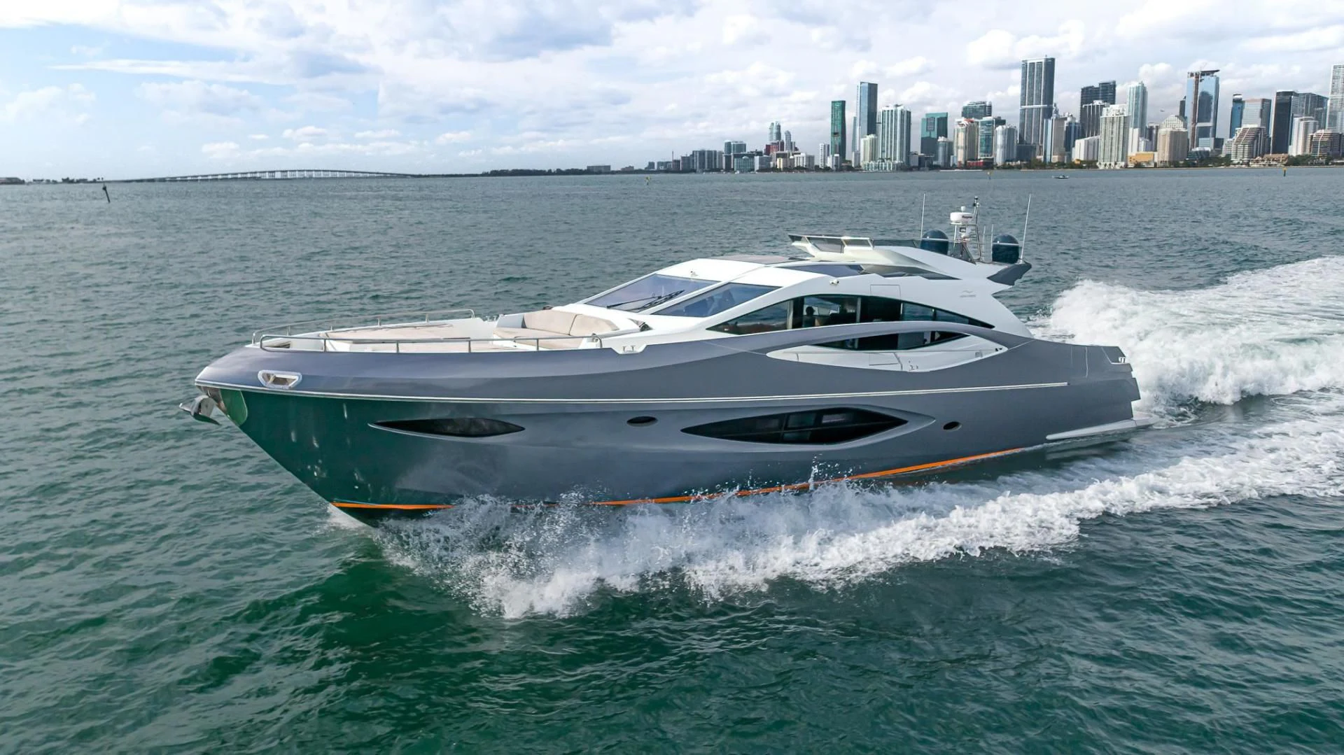 a boat in the water aboard ADONIS Yacht for Sale
