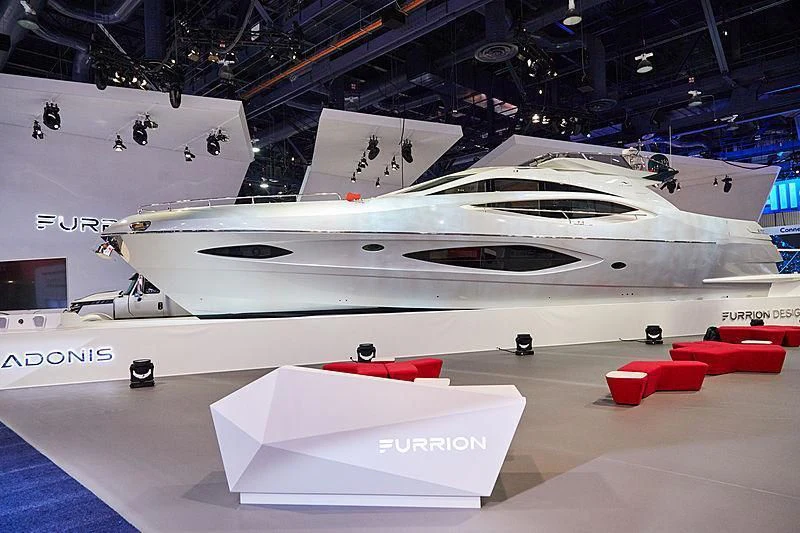 a model of a space shuttle aboard ADONIS Yacht for Sale