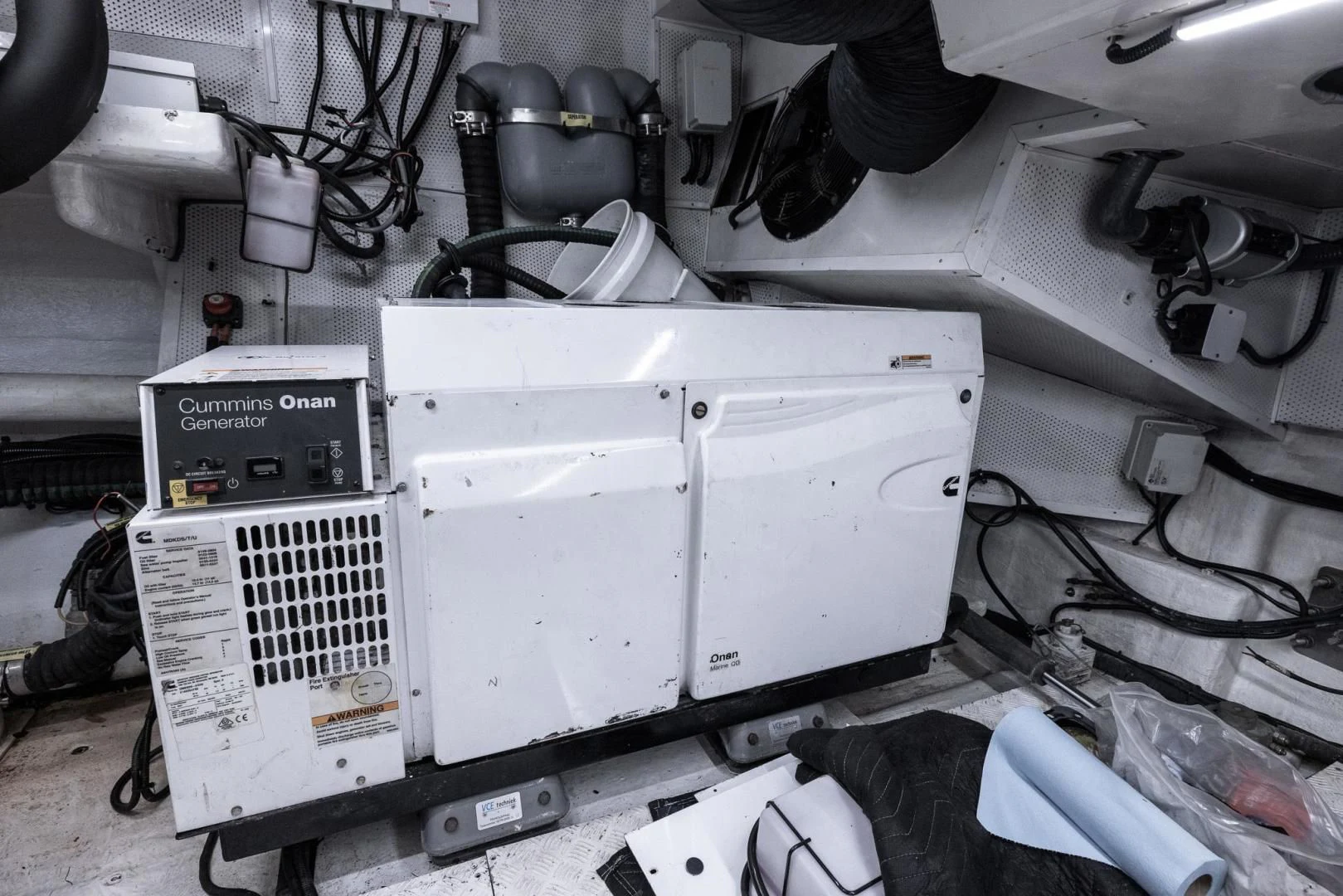 a machine with a piece of paper on it aboard ADONIS Yacht for Sale