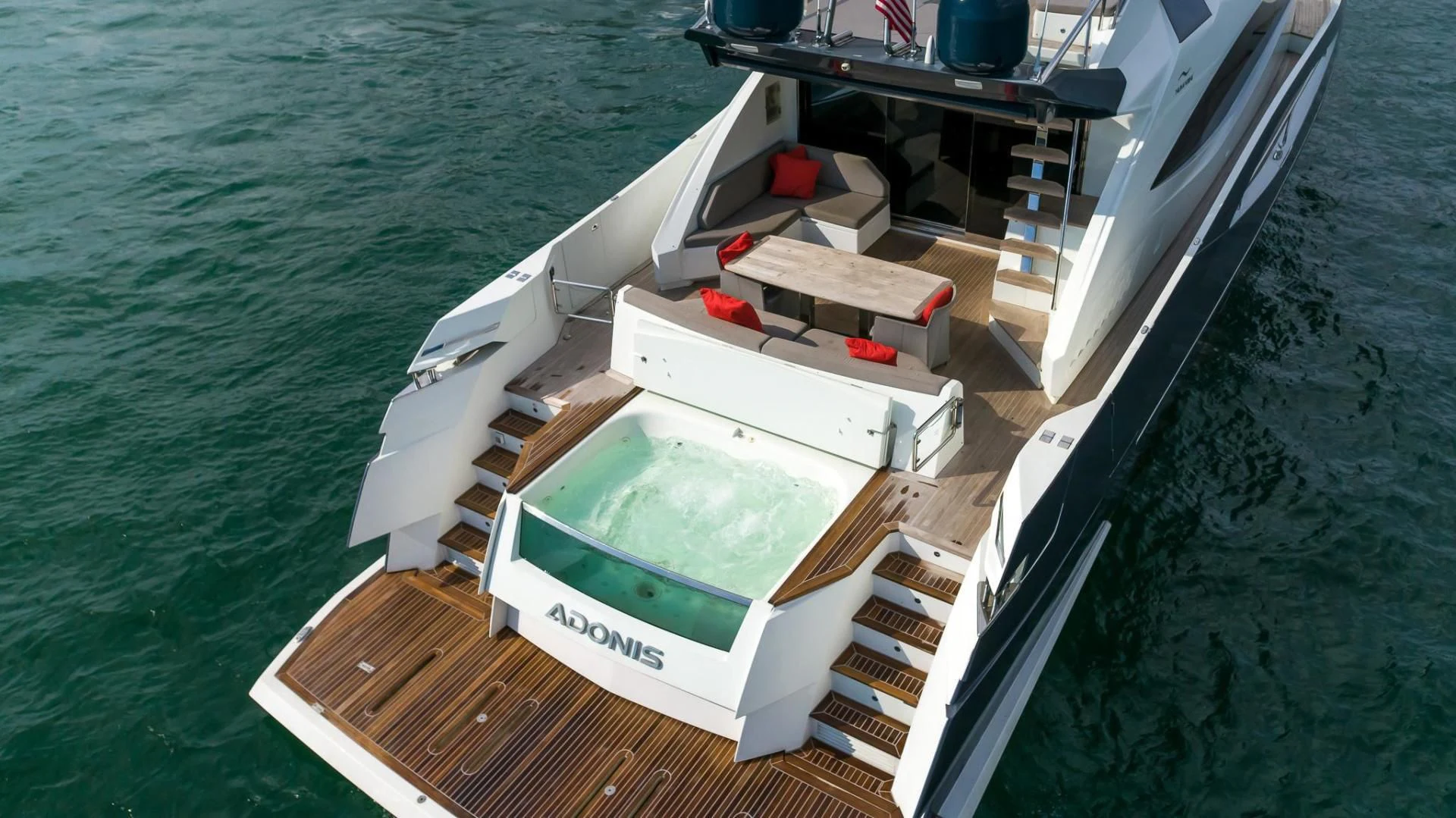 a boat on the water aboard ADONIS Yacht for Sale