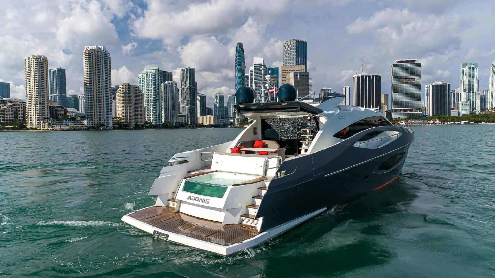 a boat on the water aboard ADONIS Yacht for Sale