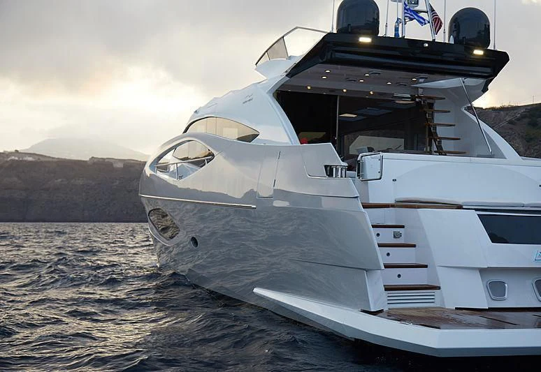 a boat on the water aboard ADONIS Yacht for Sale