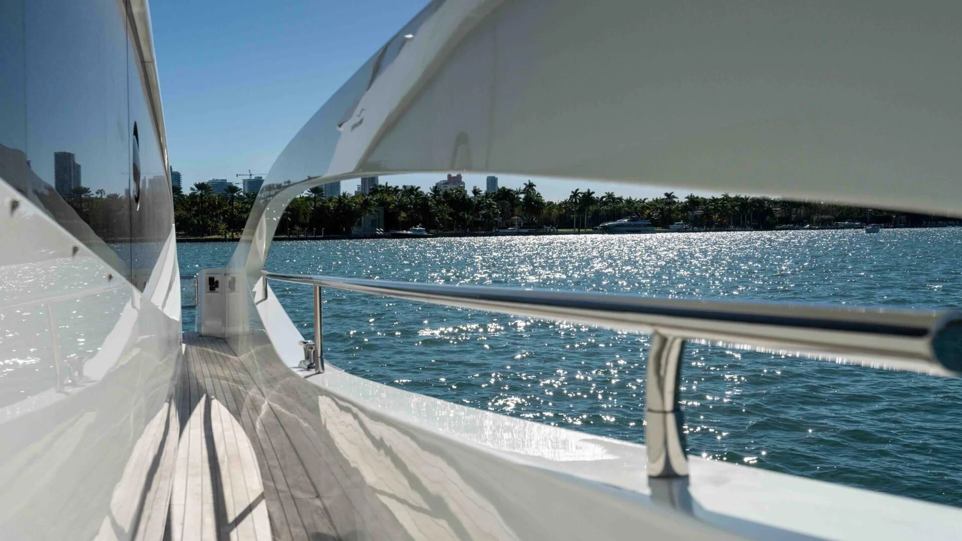 a large pool of water aboard ADONIS Yacht for Sale
