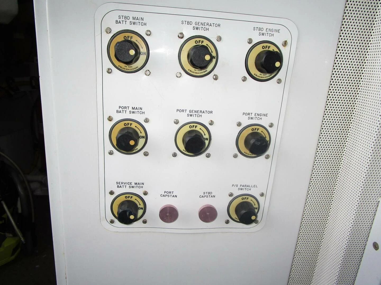 a white electronic device aboard CARPE DIEM Yacht for Charter