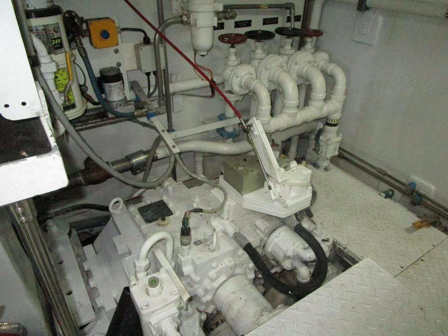 a machine with a large piece of metal aboard CARPE DIEM Yacht for Charter