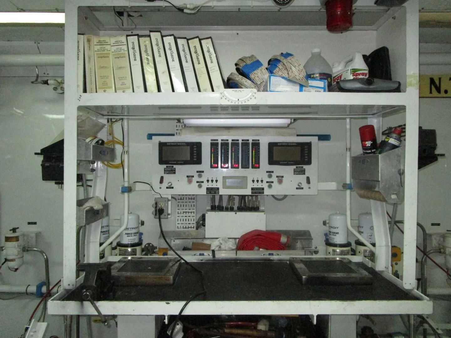 a white machine with wires aboard CARPE DIEM Yacht for Charter