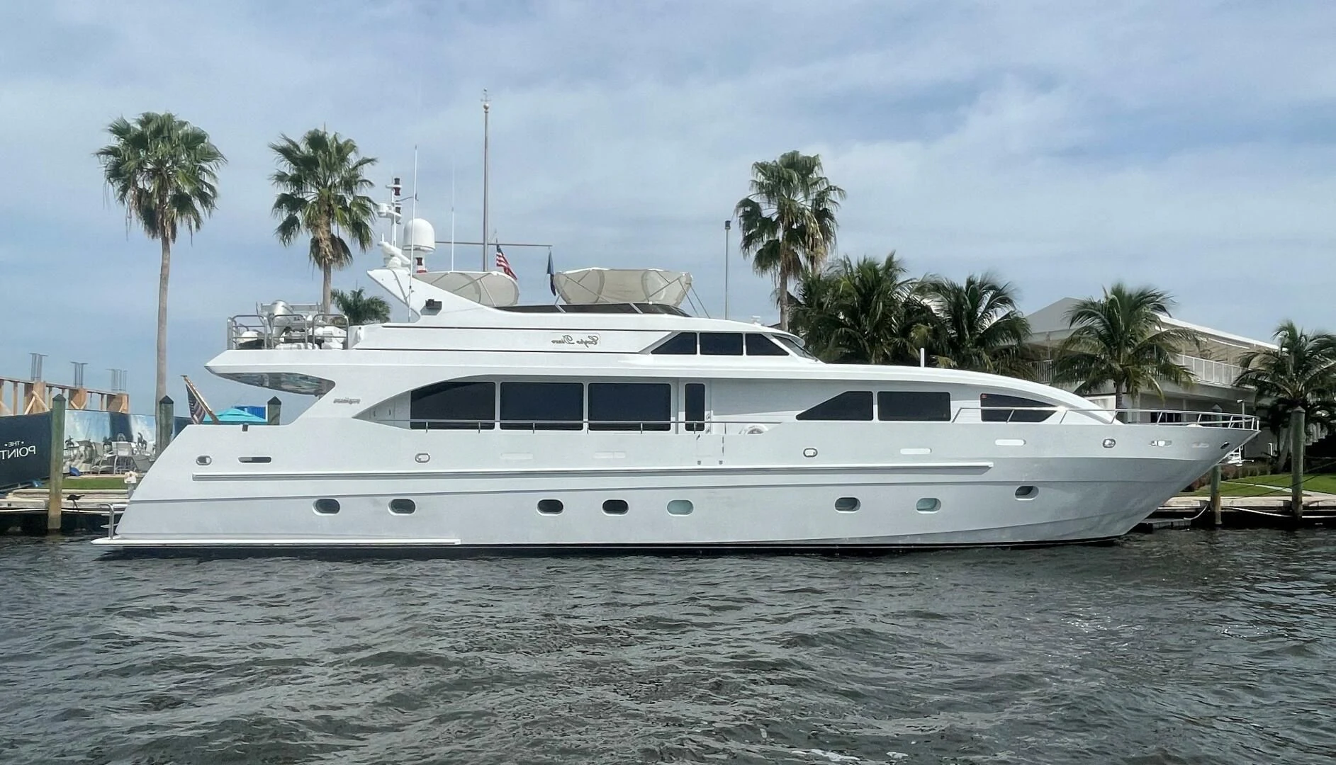 a white yacht on the water aboard CARPE DIEM Yacht for Charter