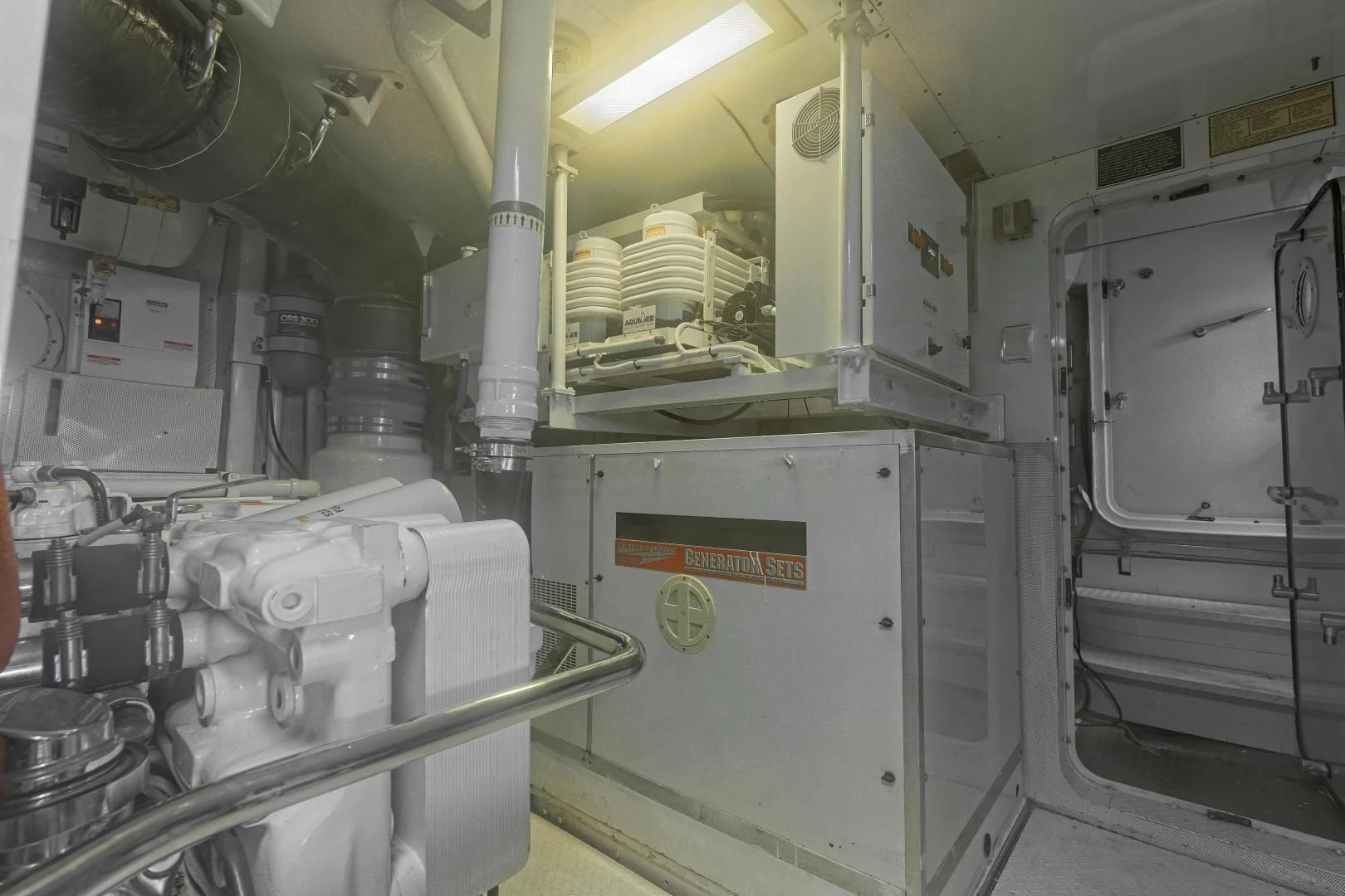 a machine in a room aboard CARPE DIEM Yacht for Charter