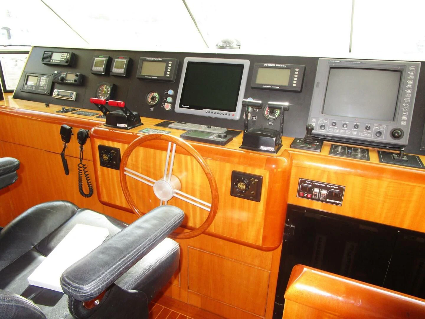 a room with a desk and computer aboard CARPE DIEM Yacht for Charter