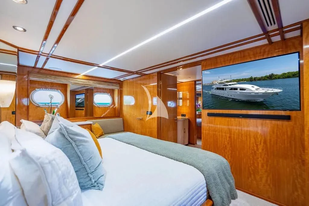 inside of a cabin aboard CARPE DIEM Yacht for Charter