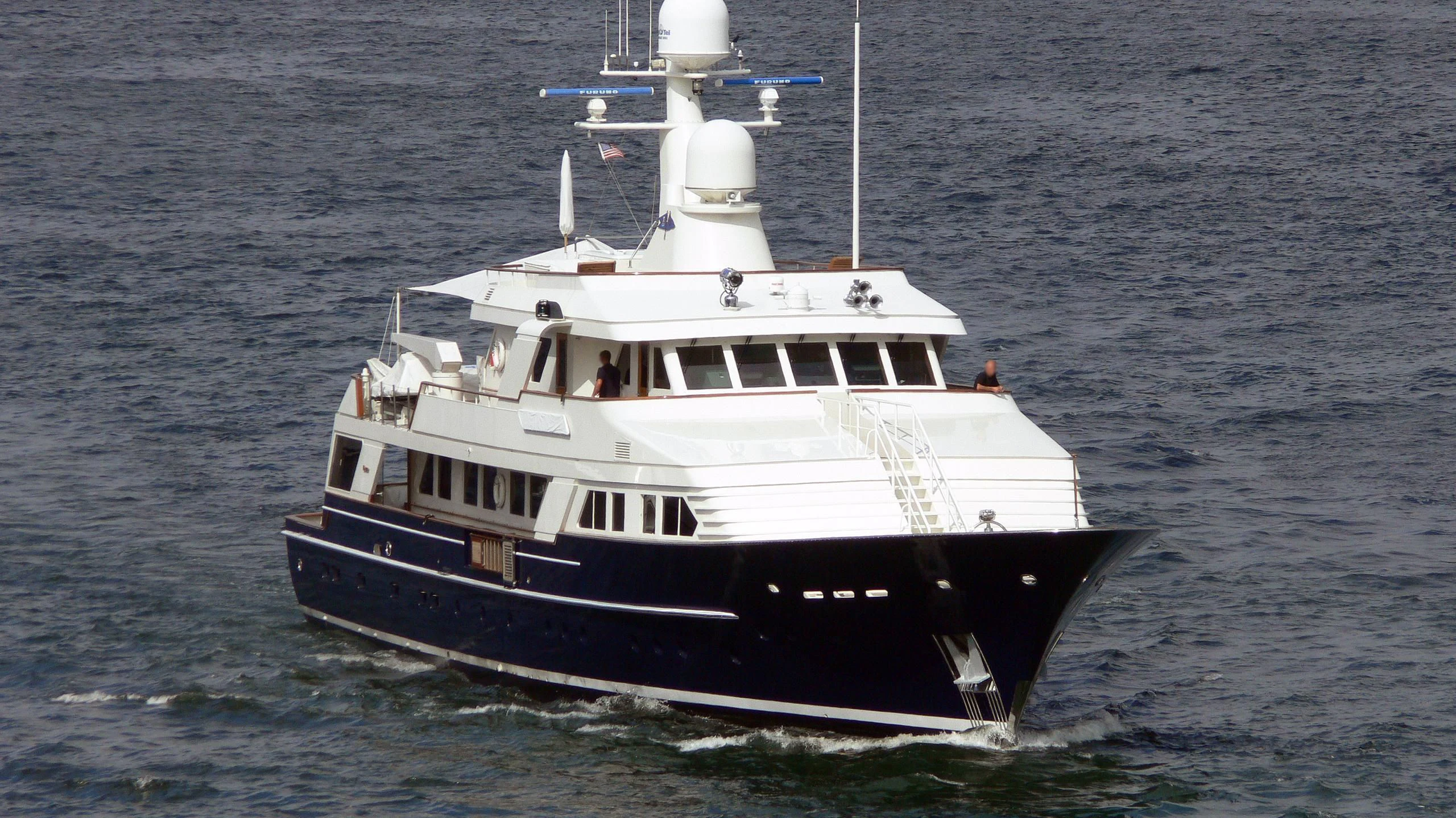 a boat in the water aboard ALAIA Yacht for Sale