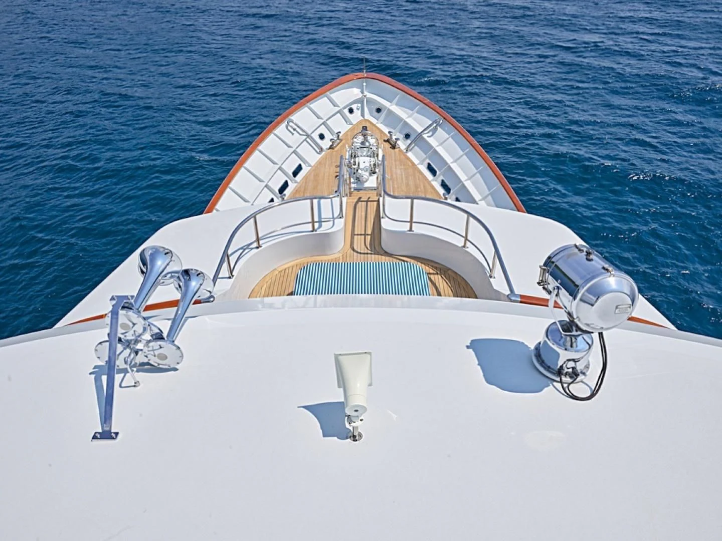 a boat on the water aboard ALAIA Yacht for Sale