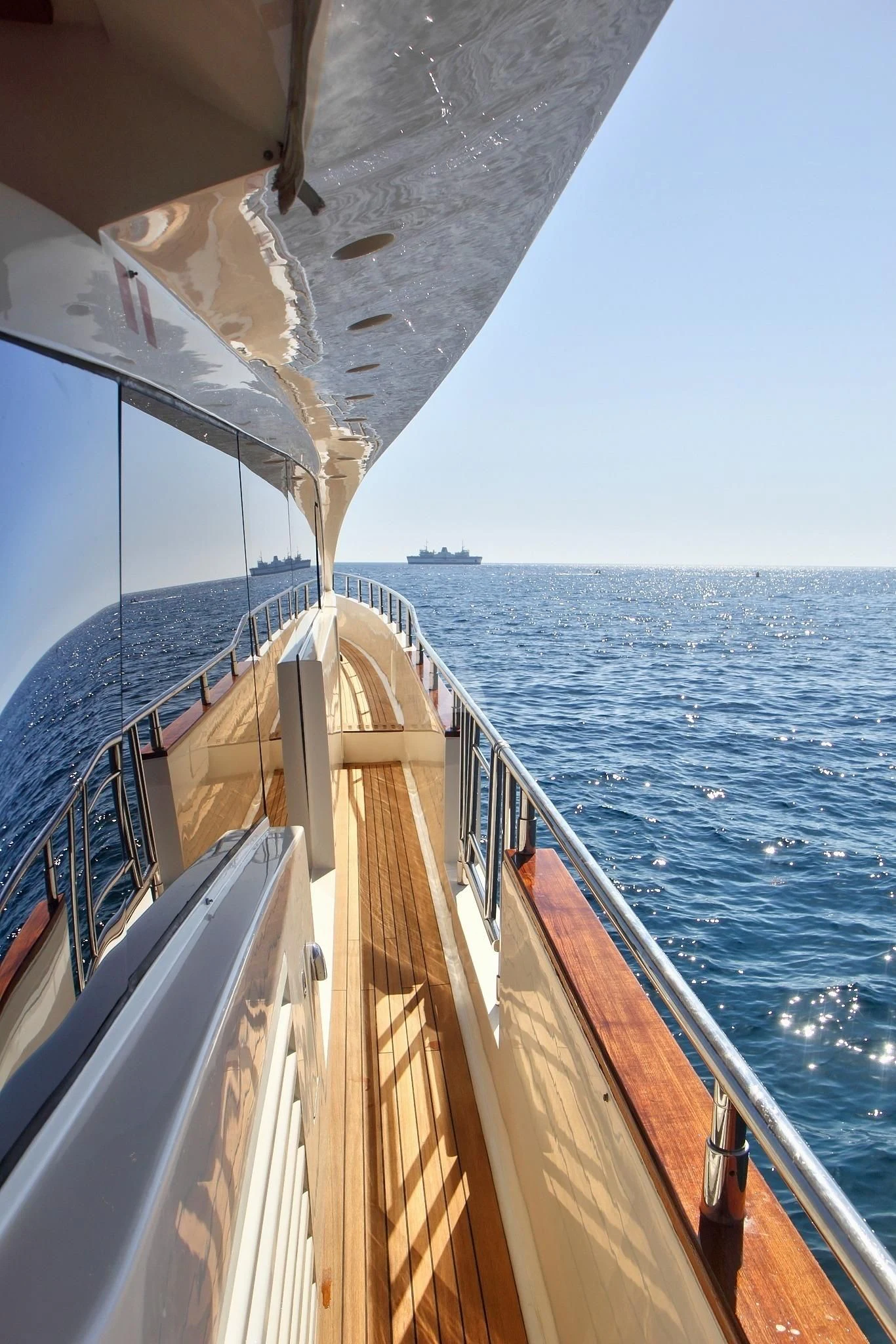 a boat on the water aboard SICILIA IV Yacht for Sale