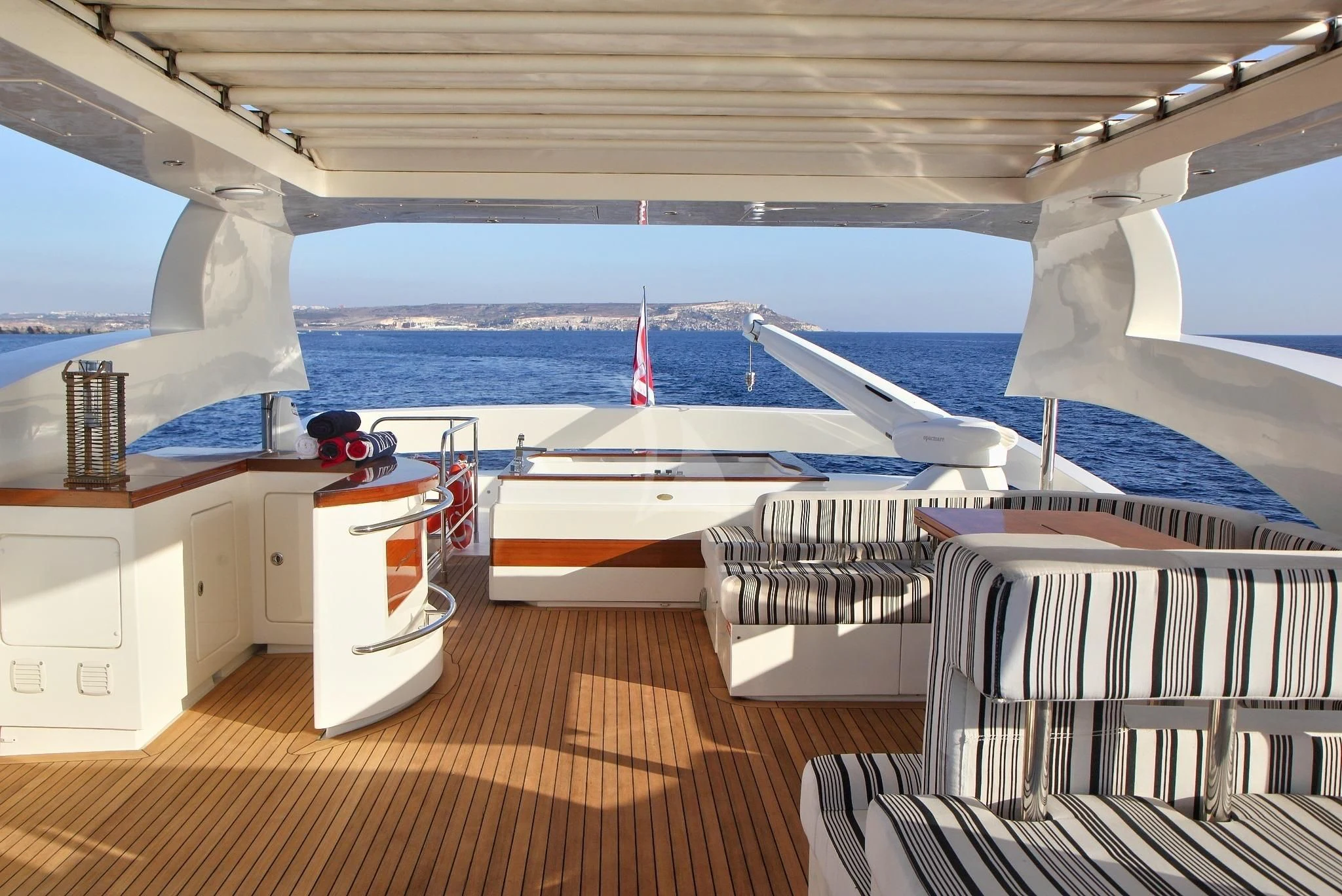 a boat on the water aboard SICILIA IV Yacht for Sale