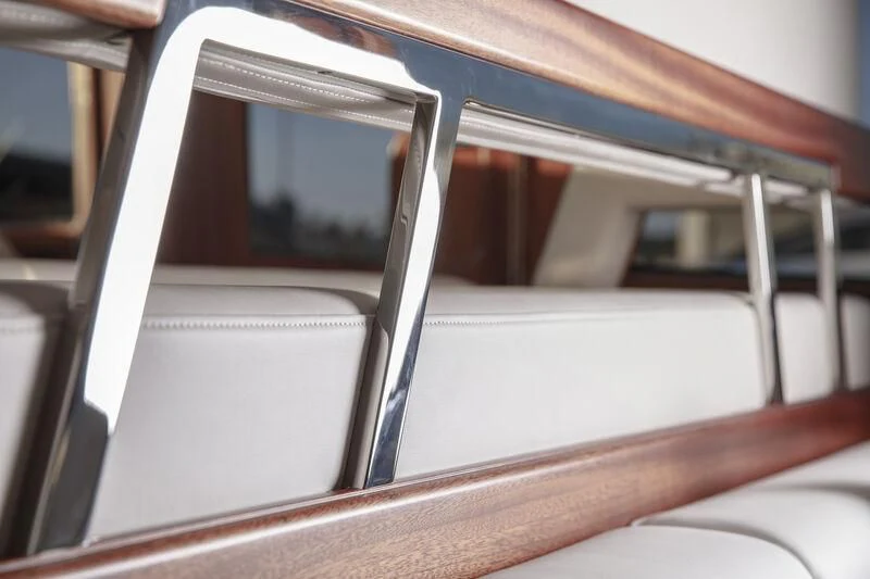 a close-up of a train aboard ALECTO Yacht for Sale