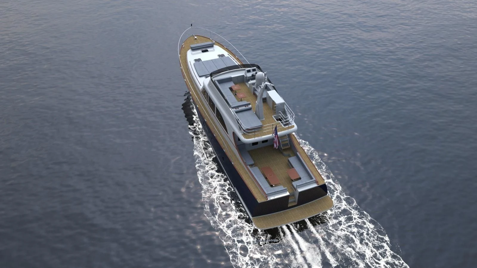 a ship in the water aboard ALECTO Yacht for Sale