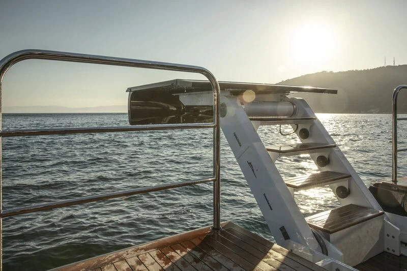 a boat on the water aboard ALECTO Yacht for Sale