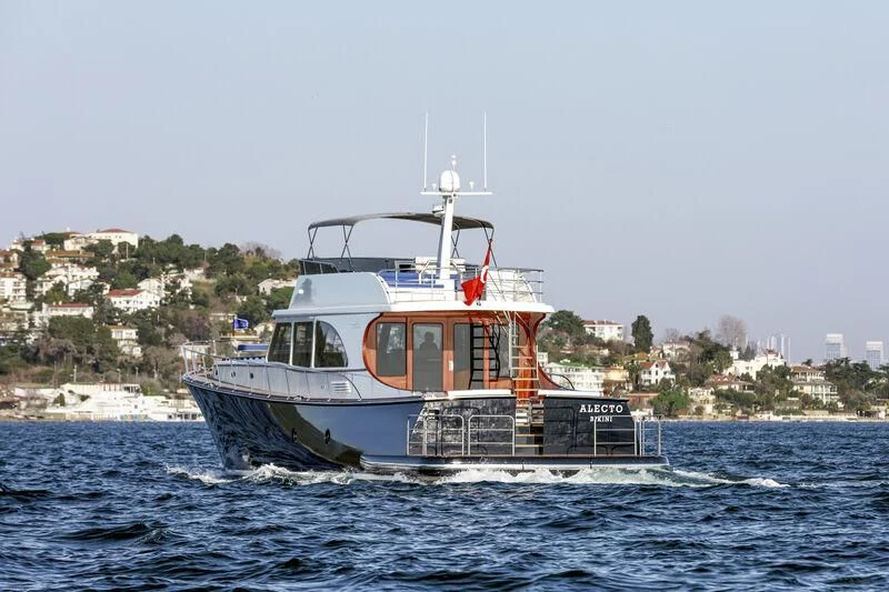 a boat in the water aboard ALECTO Yacht for Sale