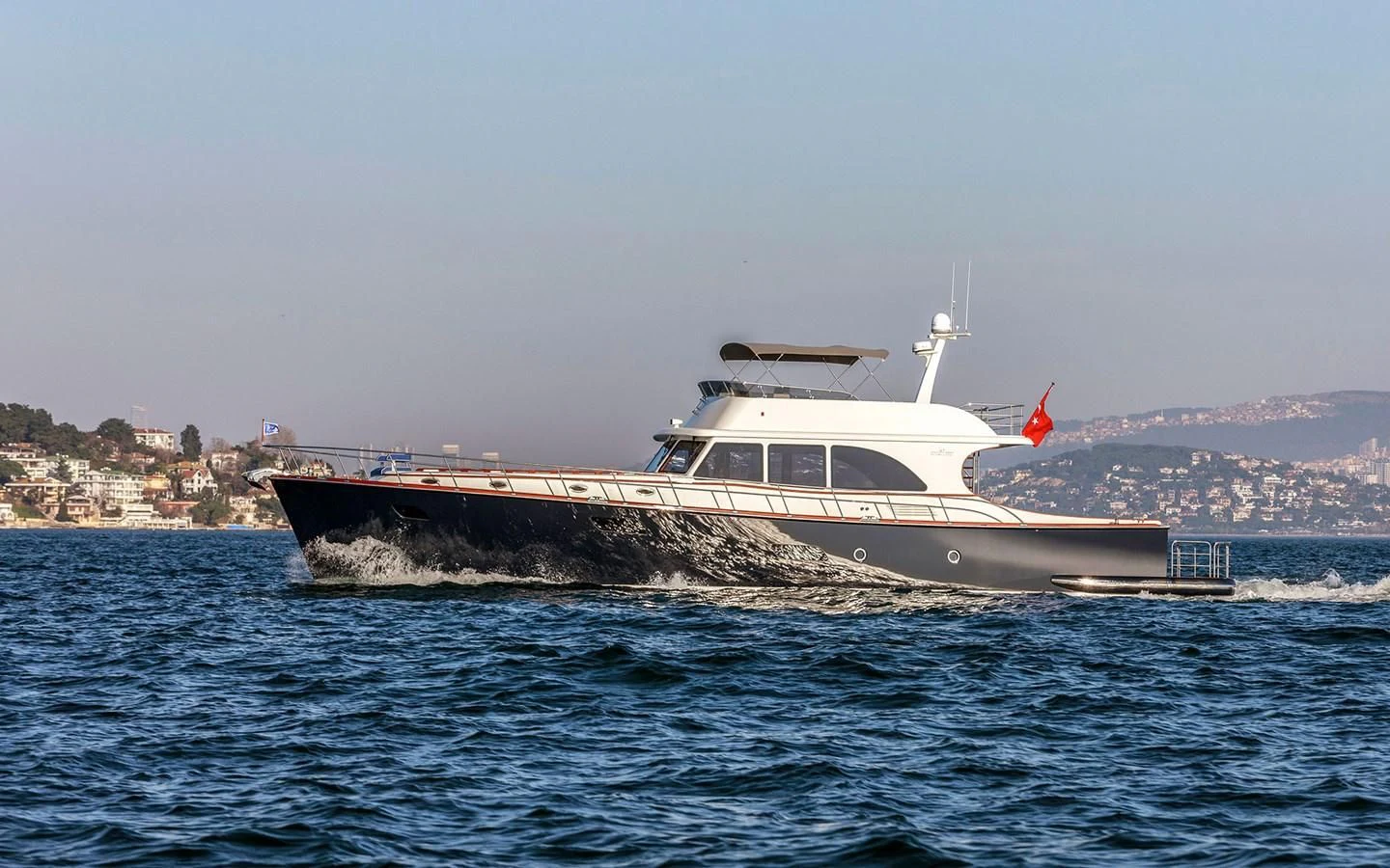 a boat in the water aboard ALECTO Yacht for Sale