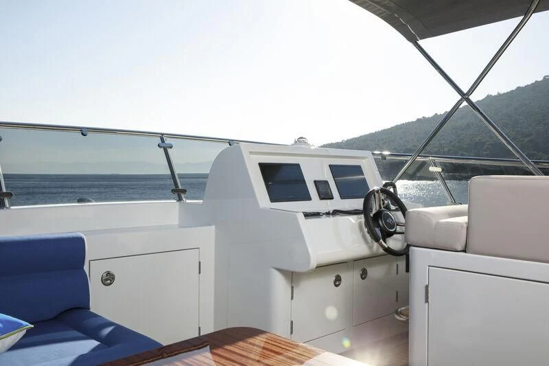 the inside of a boat aboard ALECTO Yacht for Sale