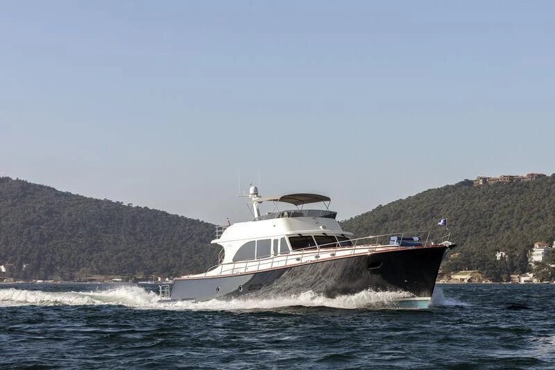 a boat on the water aboard ALECTO Yacht for Sale