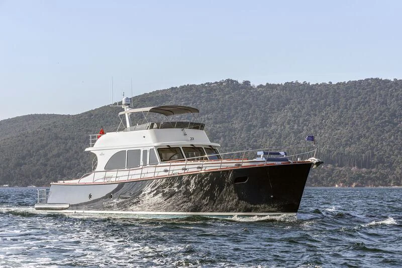 a boat in the water aboard ALECTO Yacht for Sale