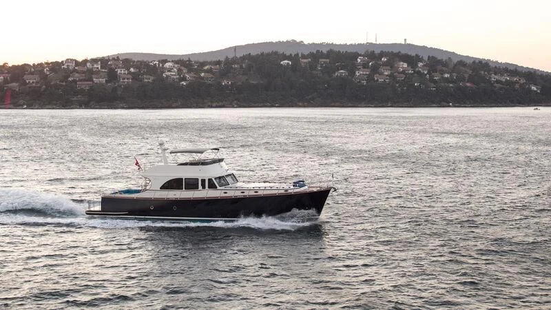a boat on the water aboard ALECTO Yacht for Sale