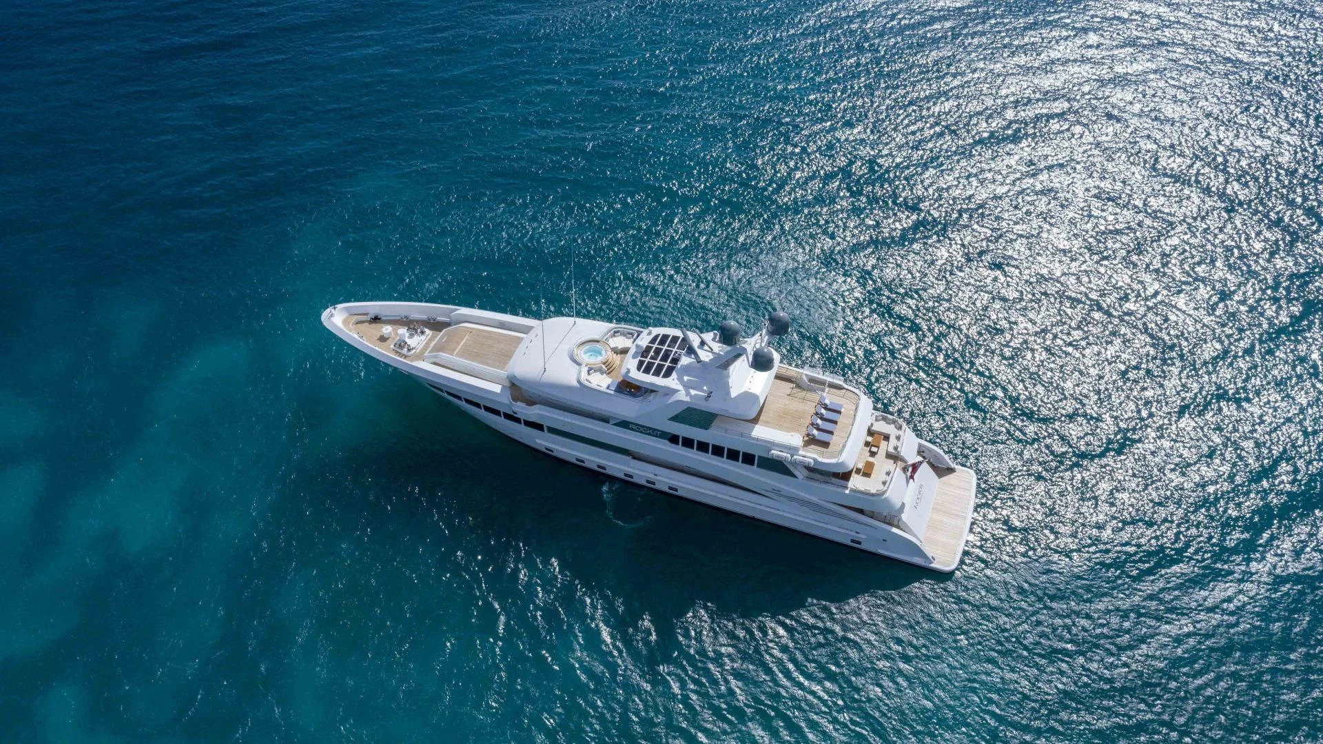 a boat in the water aboard ROCK.IT Yacht for Charter