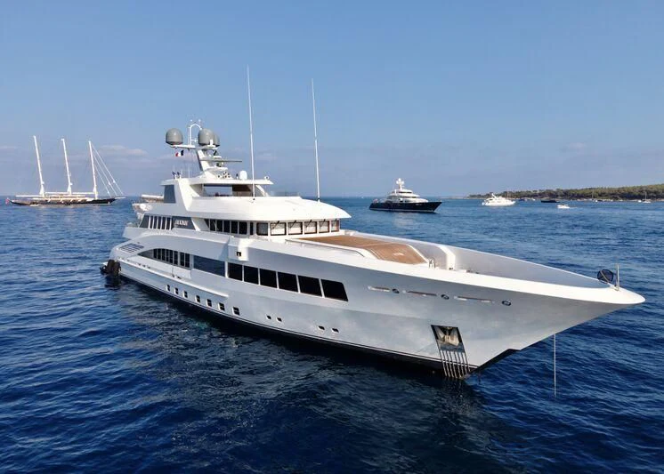 a yacht in the water aboard ROCK.IT Yacht for Charter