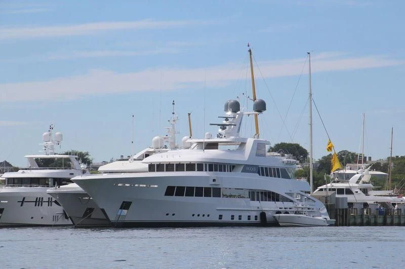a large white boat aboard ROCK.IT Yacht for Charter