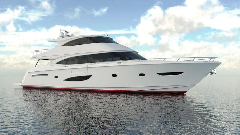 a white yacht in the water aboard OBSESSION Yacht for Sale