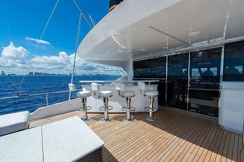 a boat on the water aboard OBSESSION Yacht for Sale